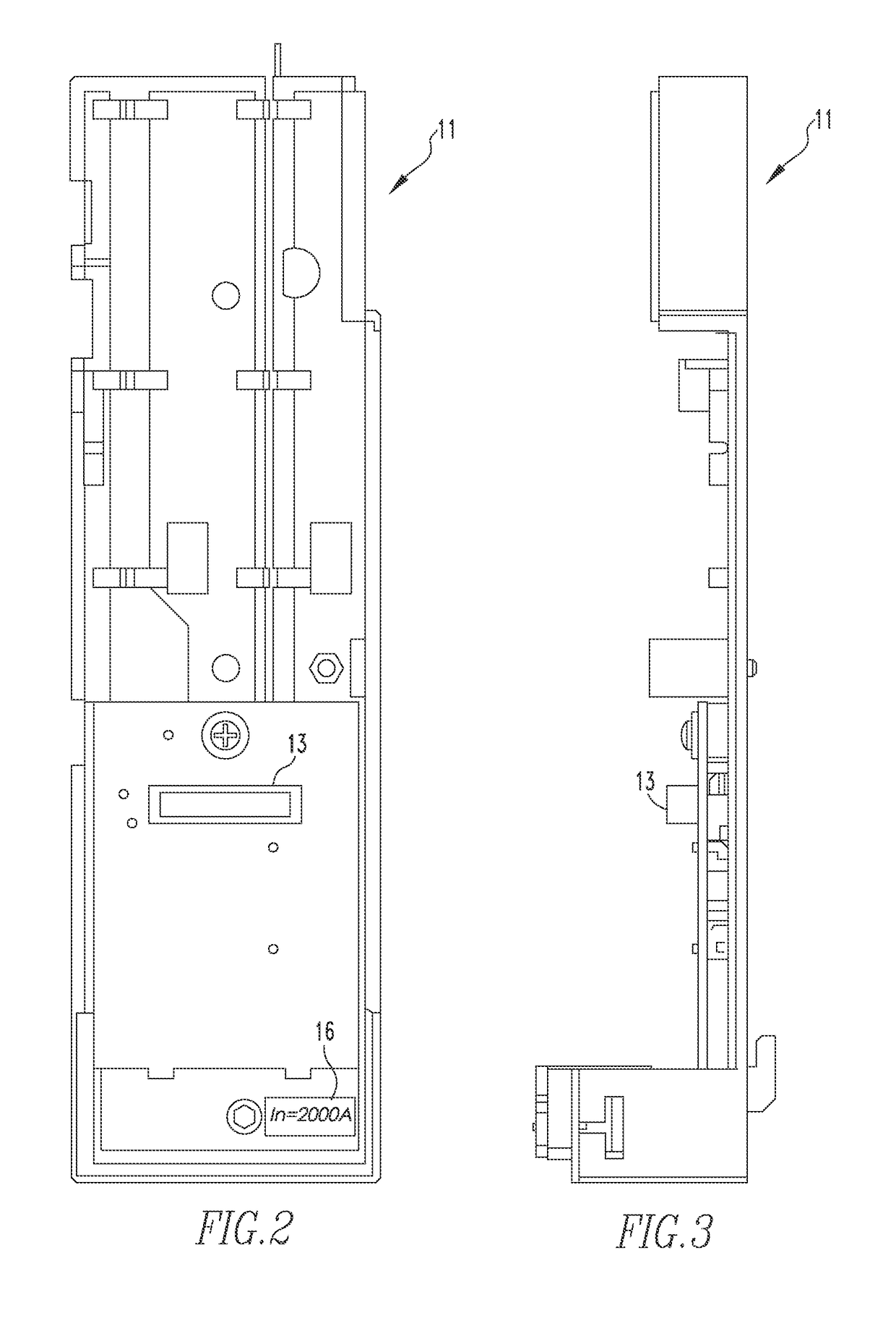 Frame module, circuit breaker including the same and associated method