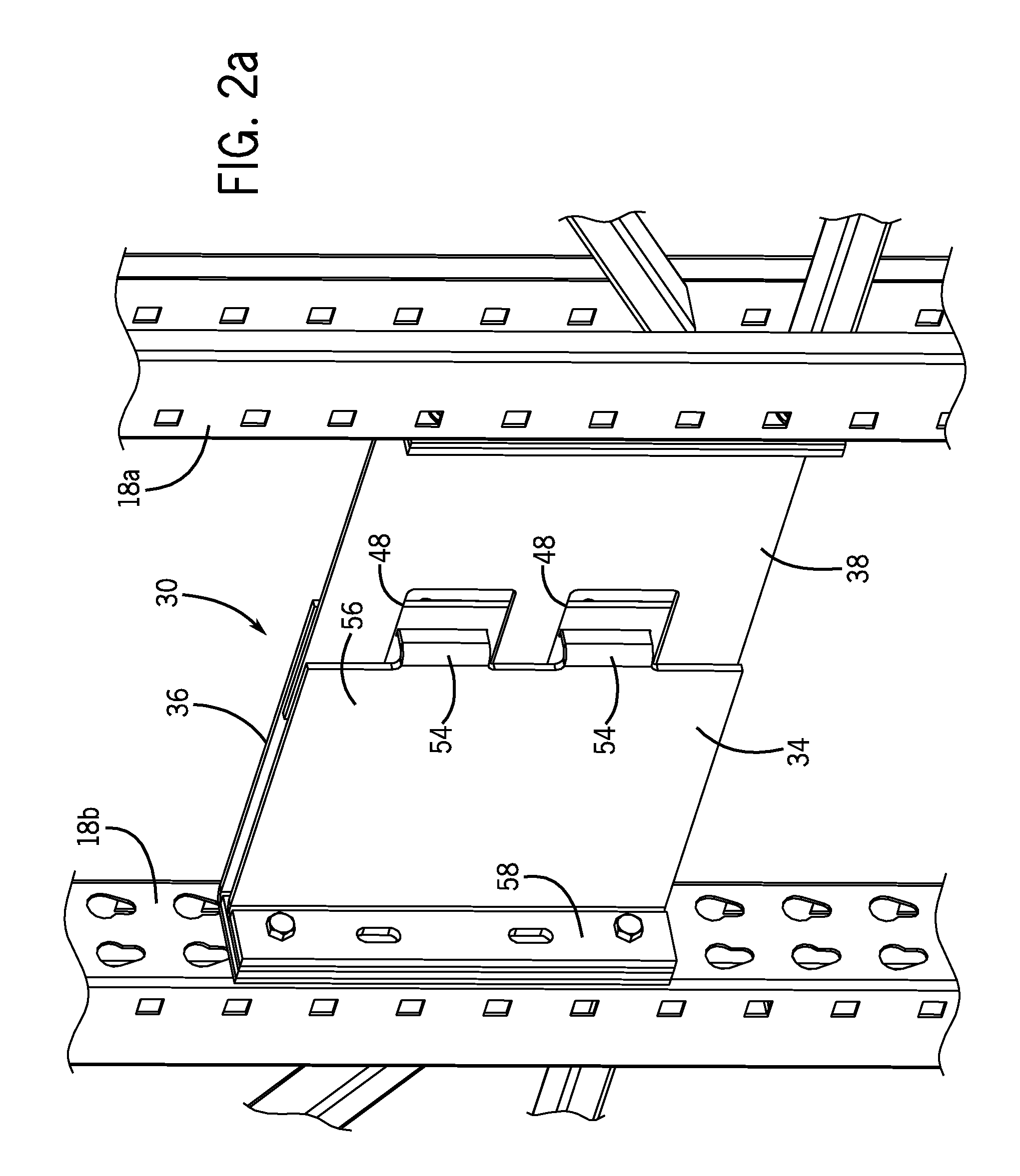 Structural articulation joint for high density mobile carriage