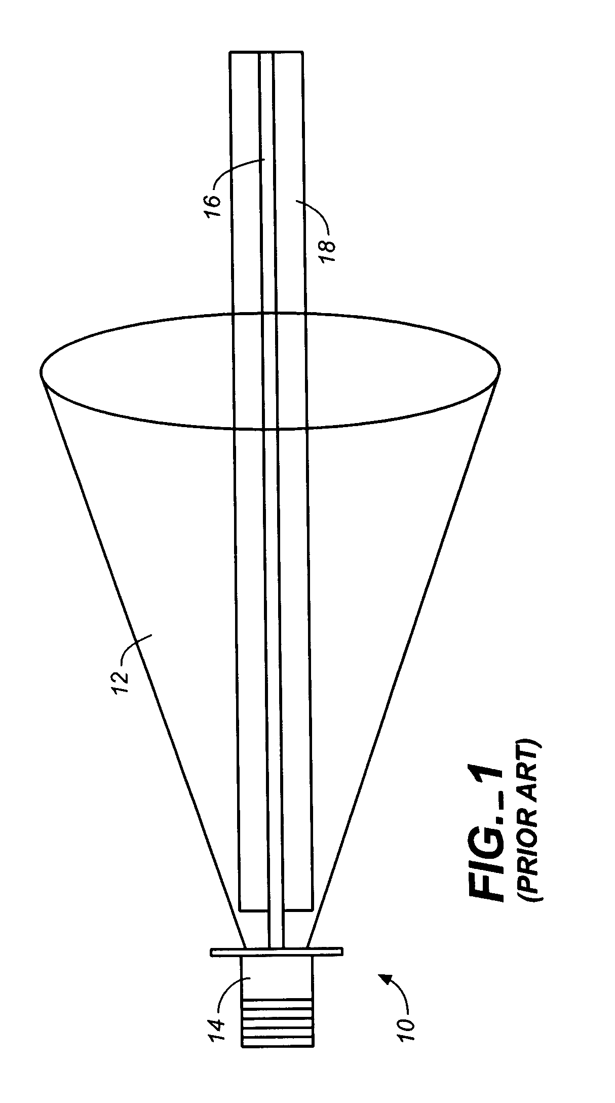 Method and apparatus for launching a surfacewave onto a single conductor transmission line using a slohed flared cone