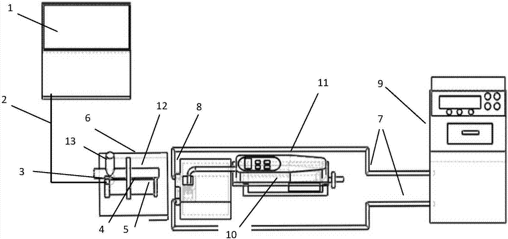 Visual experiment device of wall adhesion mechanical properties of hydrate and working method of visual experiment device