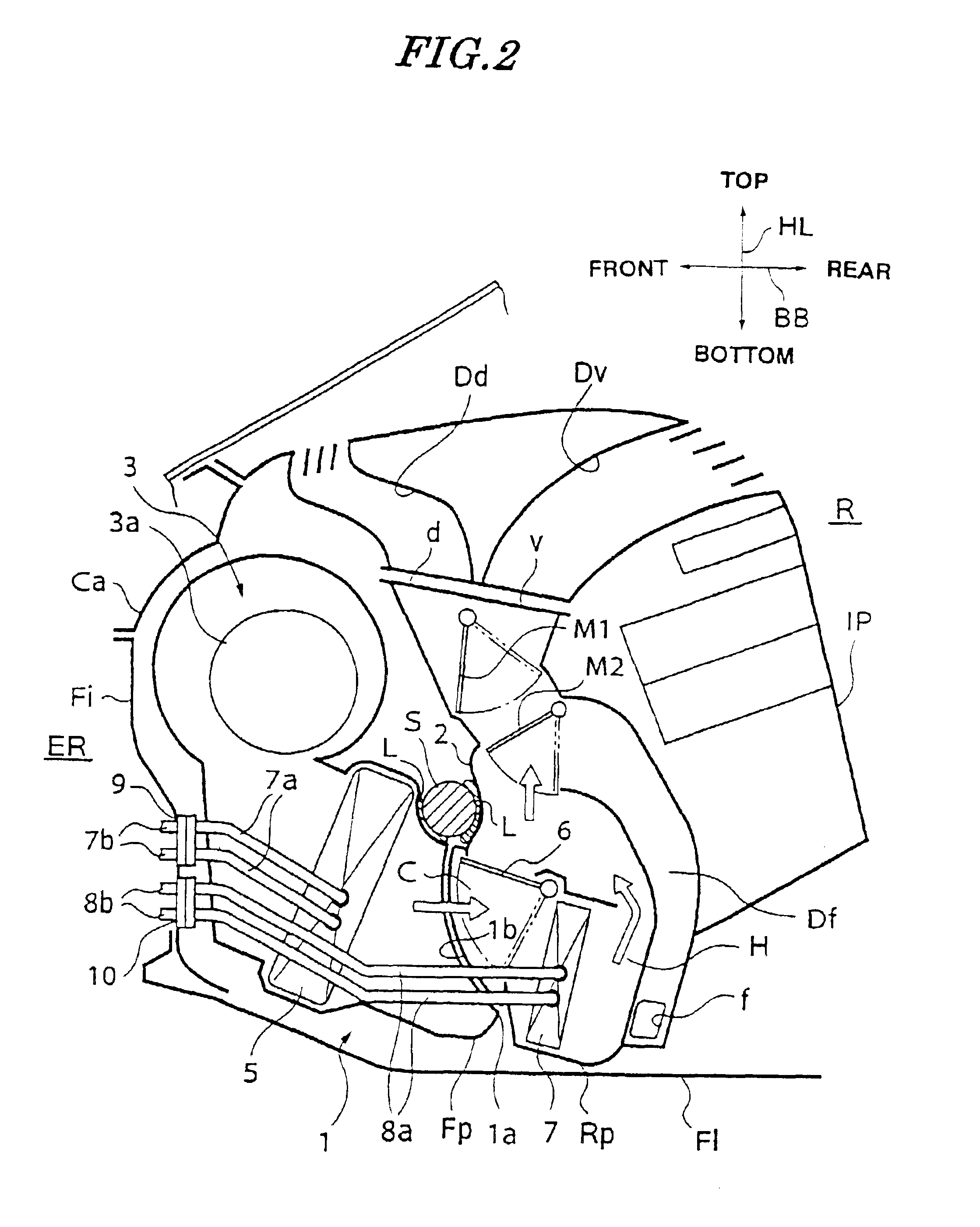 Automotive air conditioner and instrument panel module