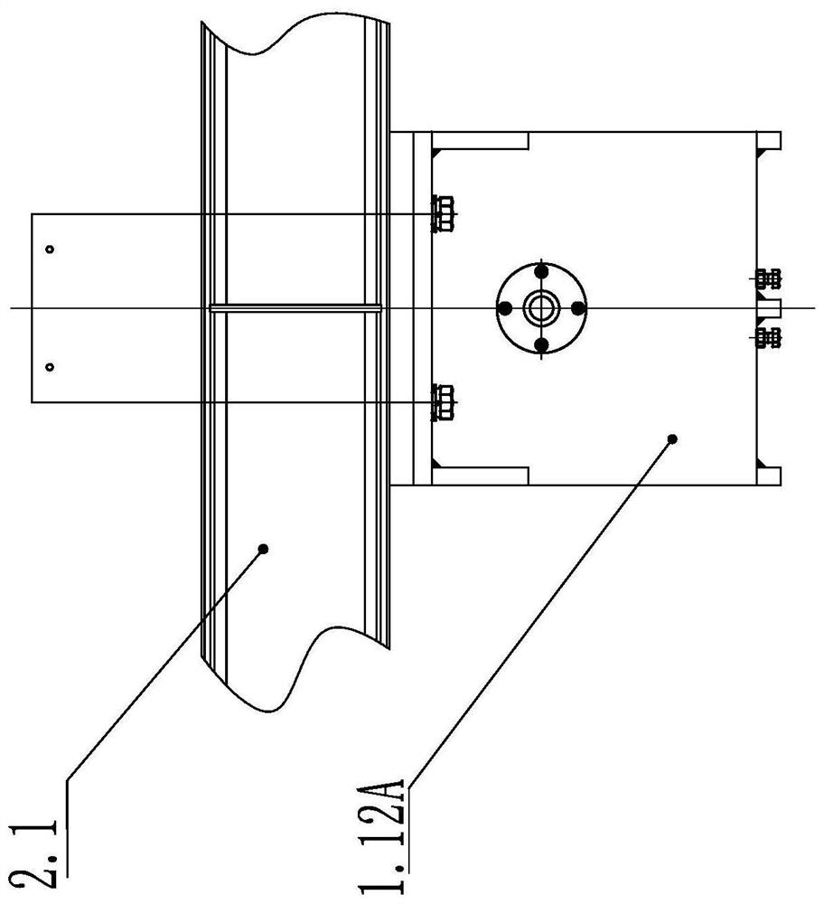 Side face pressing device