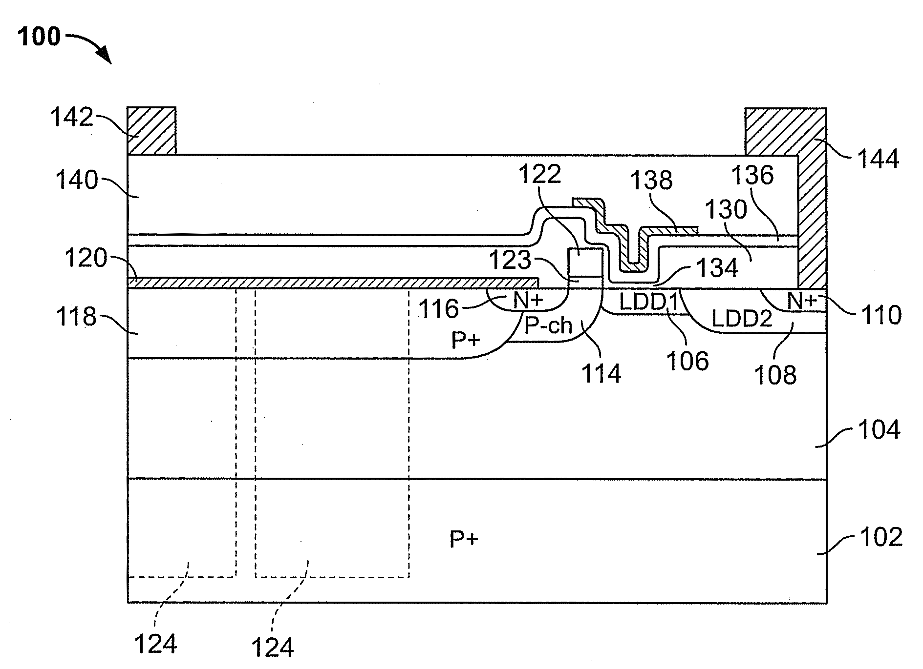 Mosfet device having dual interlevel dielectric thickness and method of making same