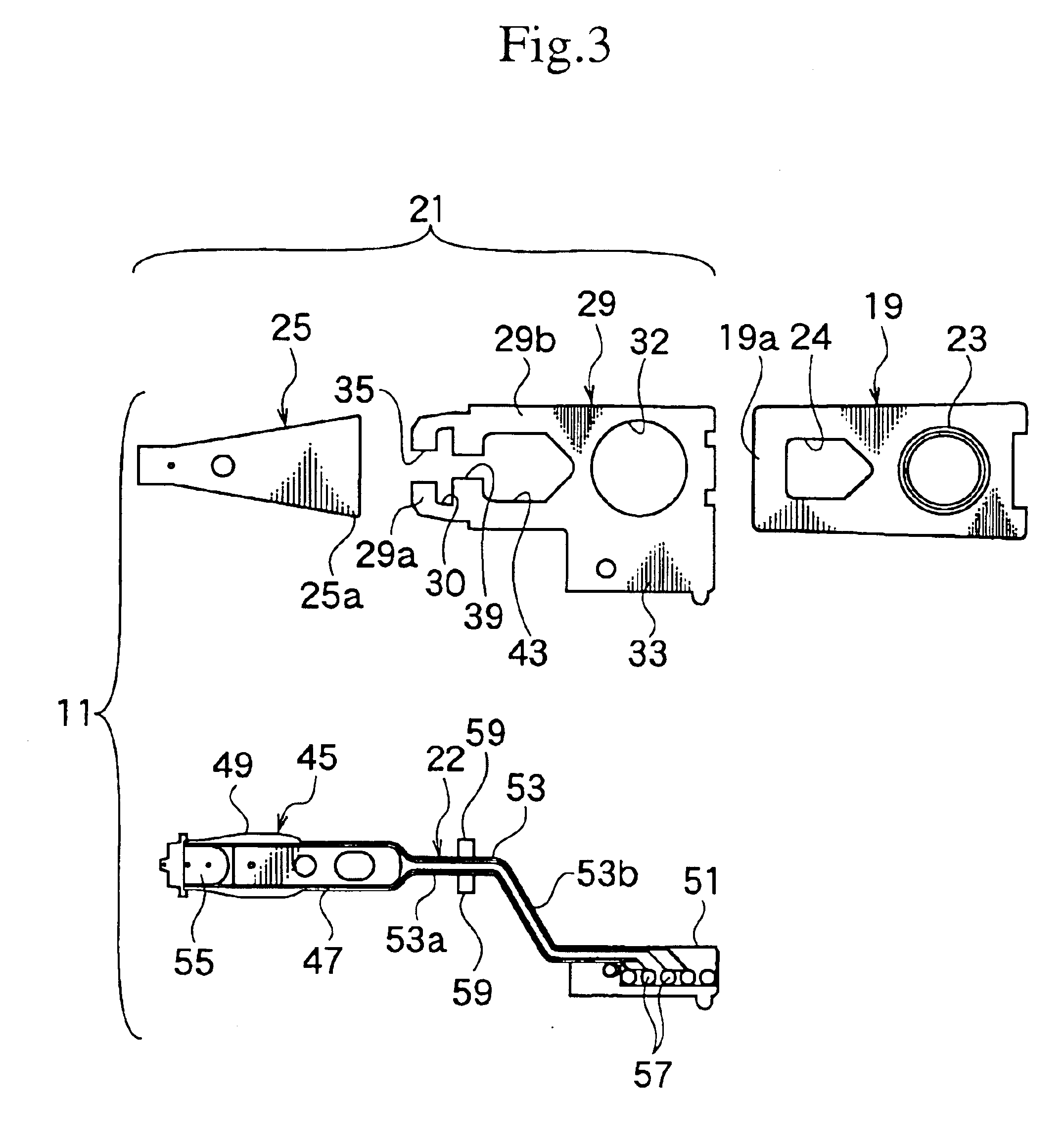Head suspension for disk drive