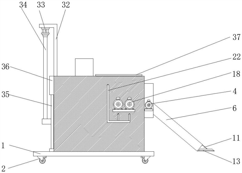 Sedimentation tank cleaning equipment for sewage treatment