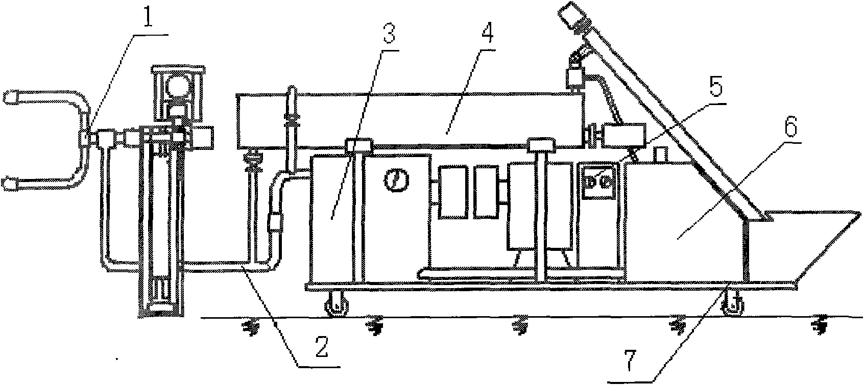 Simple and convenient hydraulic mining method and equipment