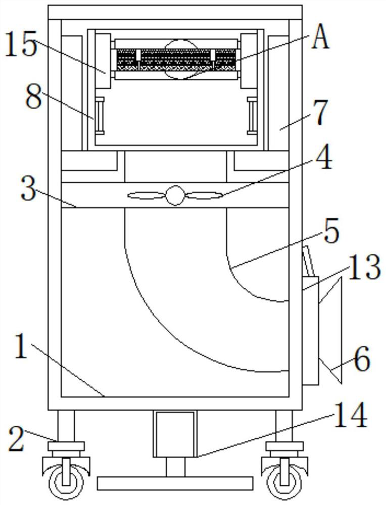 A kind of air purification device applied in laboratory