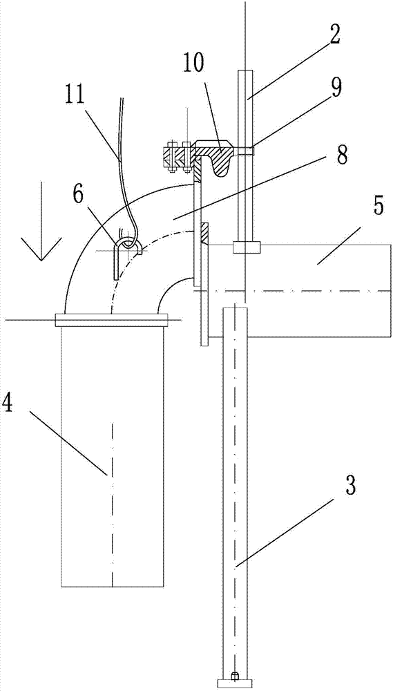 A self-coupling installation device for water supply pumps of river engineering models