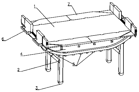 Ground-attaching rescue bed