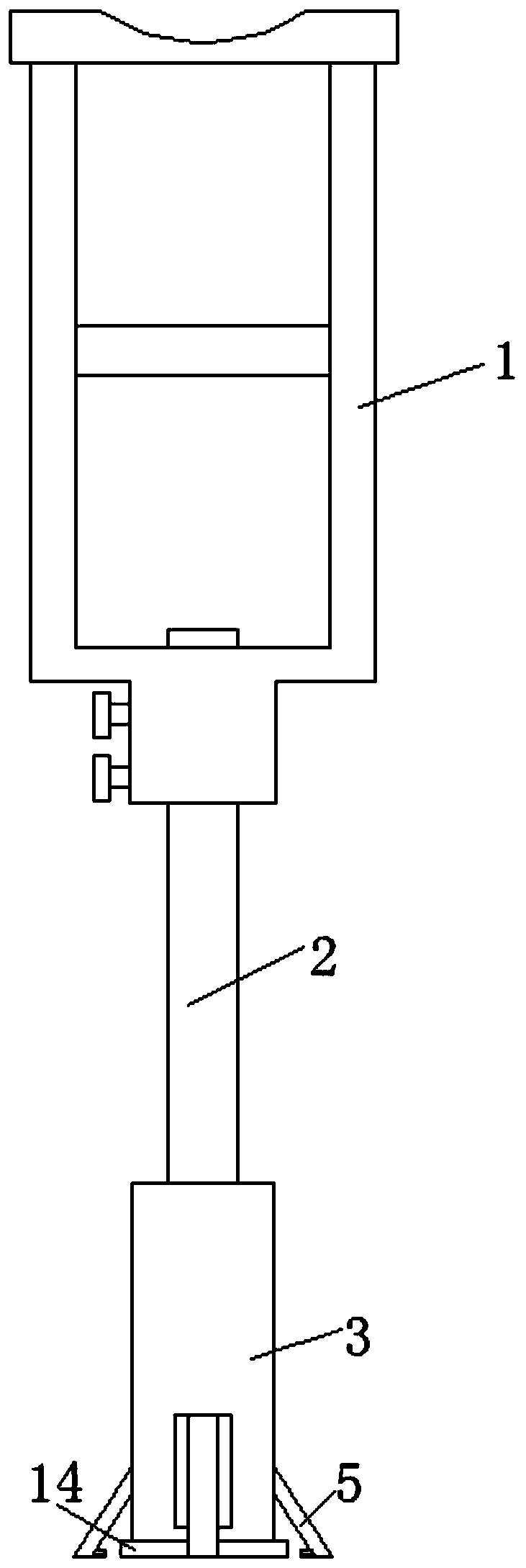 A multi-legged crutch for an orthopedic patient