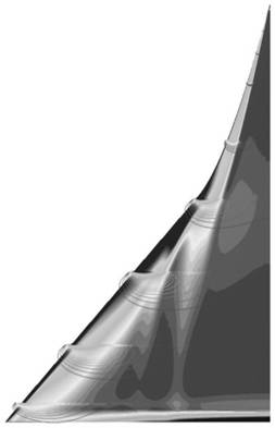 Cross-domain hypersonic aerodynamic layout of sharpened leading edge vortex wave integrated fixed wing