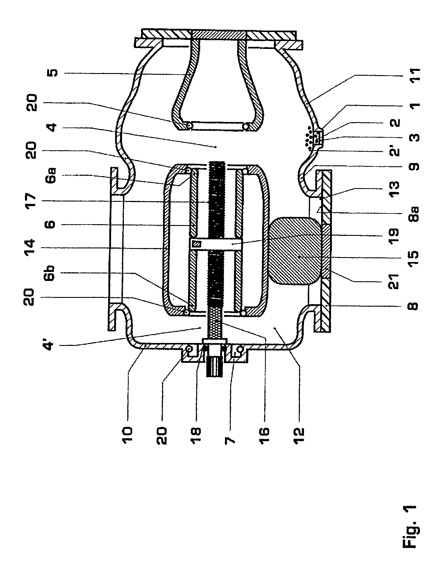 High voltage device with a particle trap