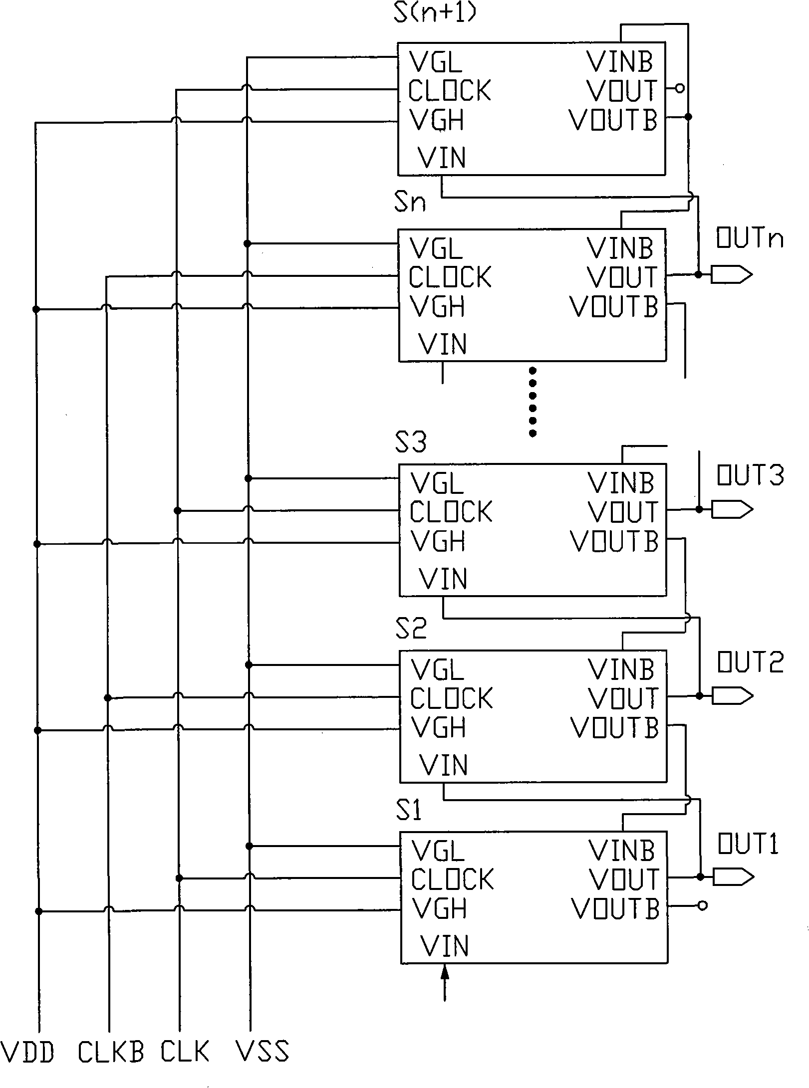 Shift register and liquid crystal display using the shift register