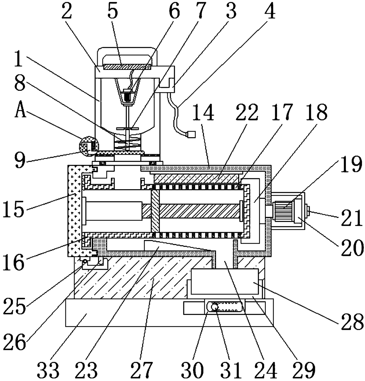 Meat ball processing device capable of preventing adhesion, for food processing