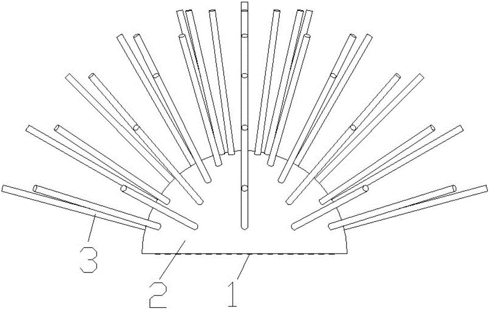 Round tube type heat tube nest radiator for high power LED cooling