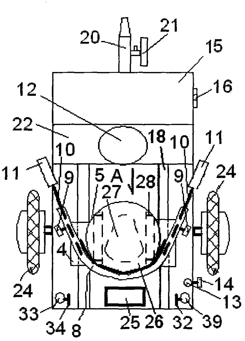 Multifunctional electric cart with enclosing barrier for facilitating excretion of high-level quadriplegia patients