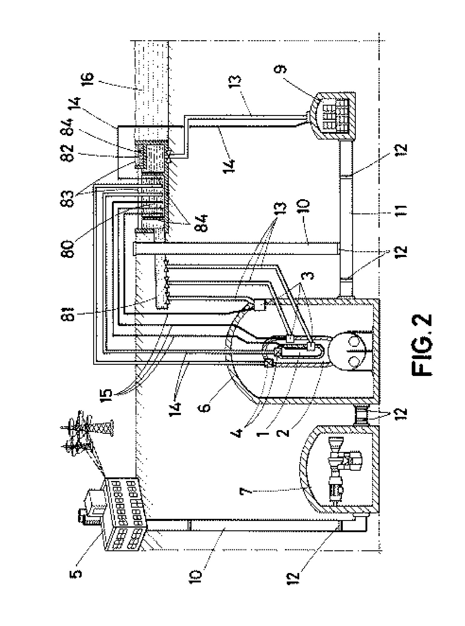 Nuclear power plant, safety system with fuse element and gravity elevator