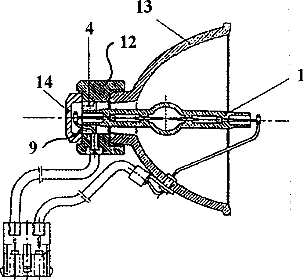 Process for producing a radiation source, and radiation source