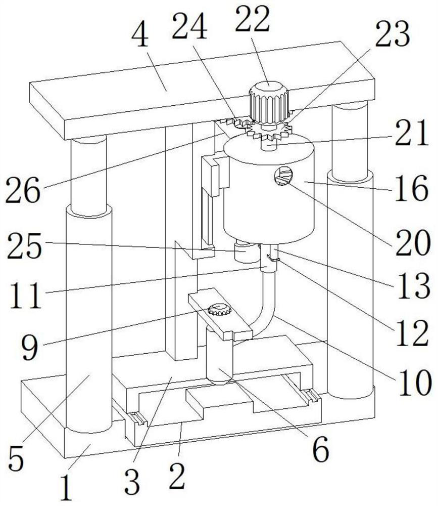 A droplet jet sand casting device capable of uniform mixing of raw materials