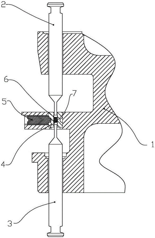 Bottom-mounted middle die assembly for tablet press