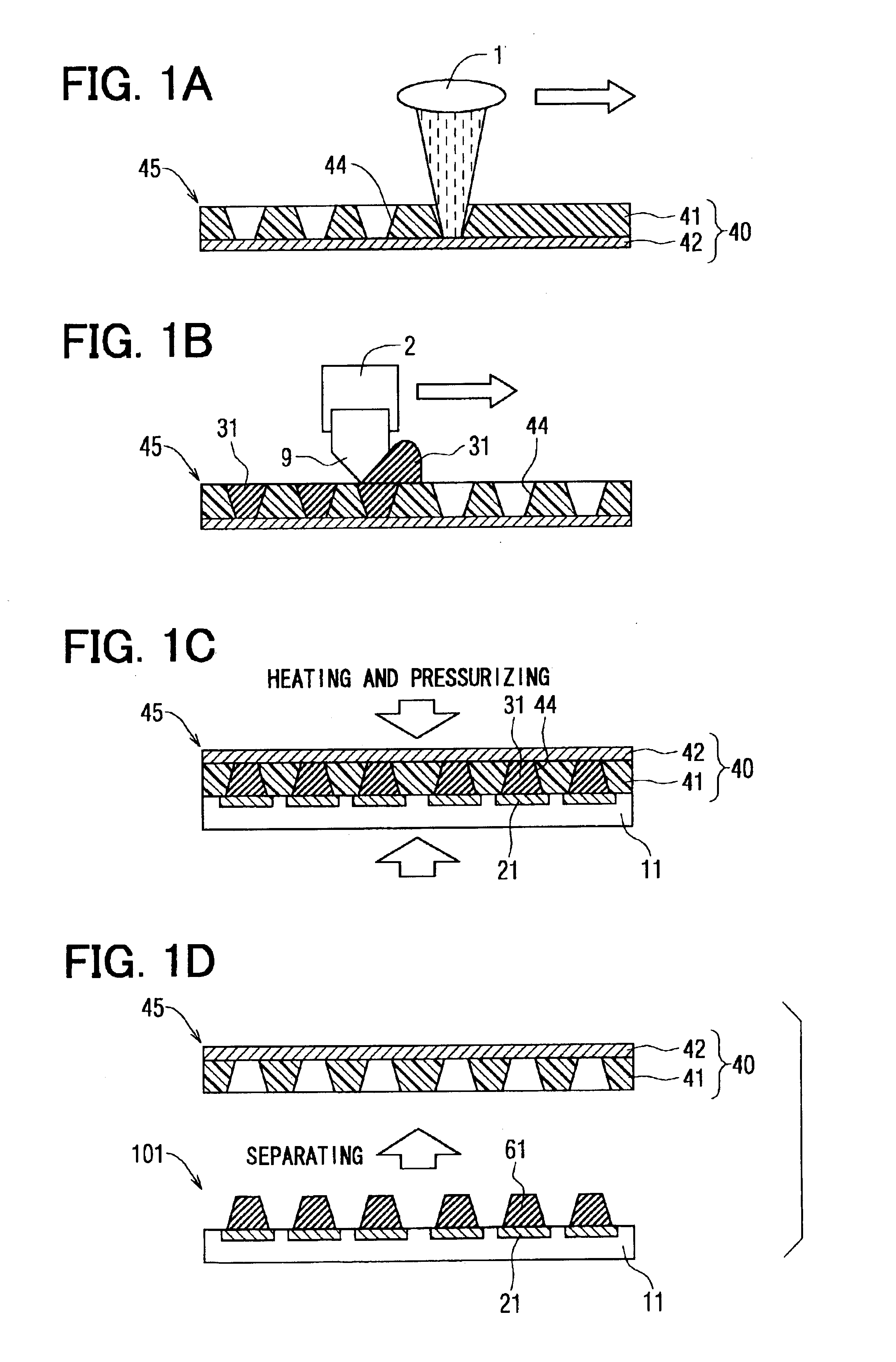 Substrate having a plurality of bumps, method of forming the same, and method of bonding substrate to another