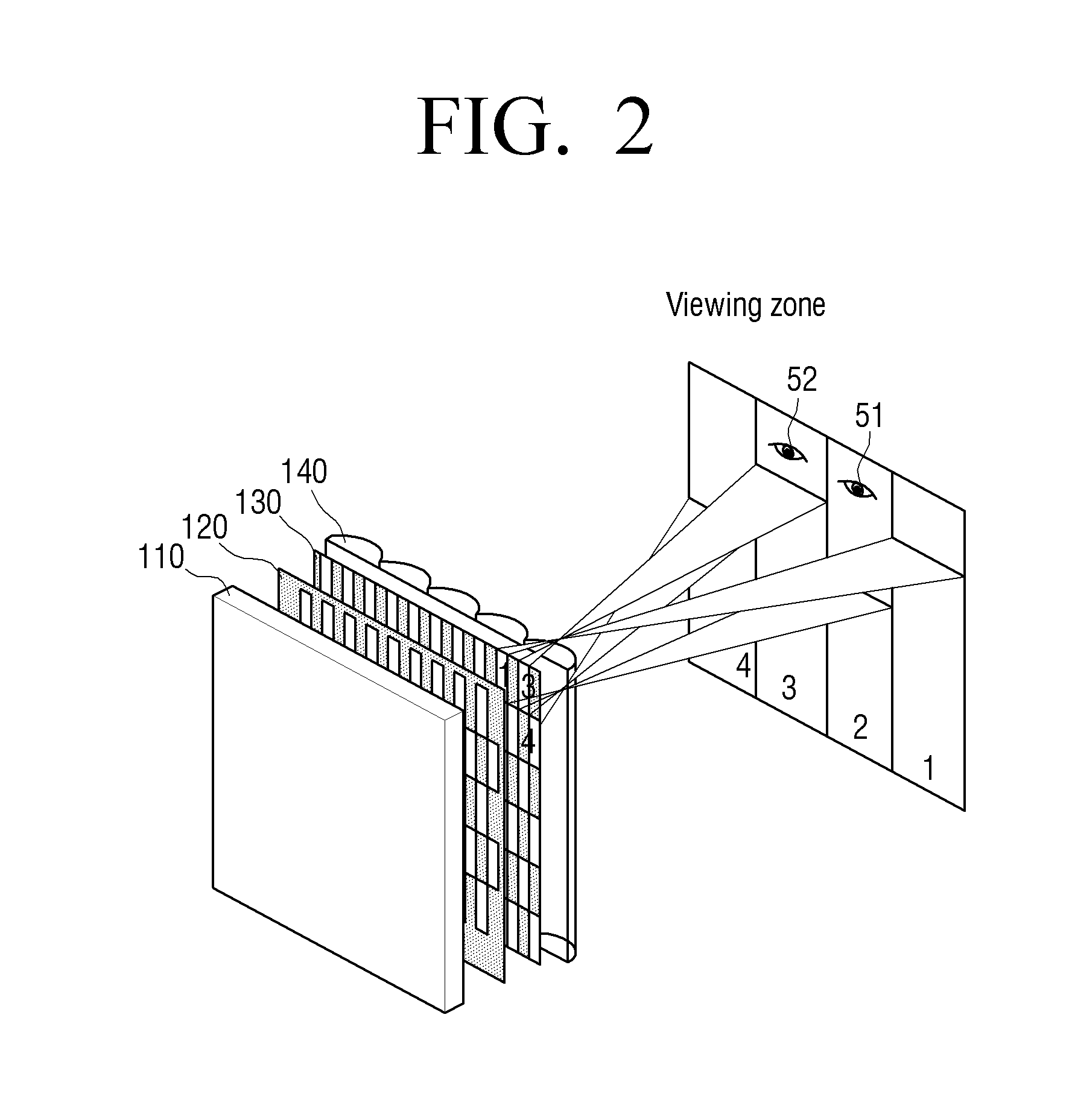 Multiple viewpoint image display device