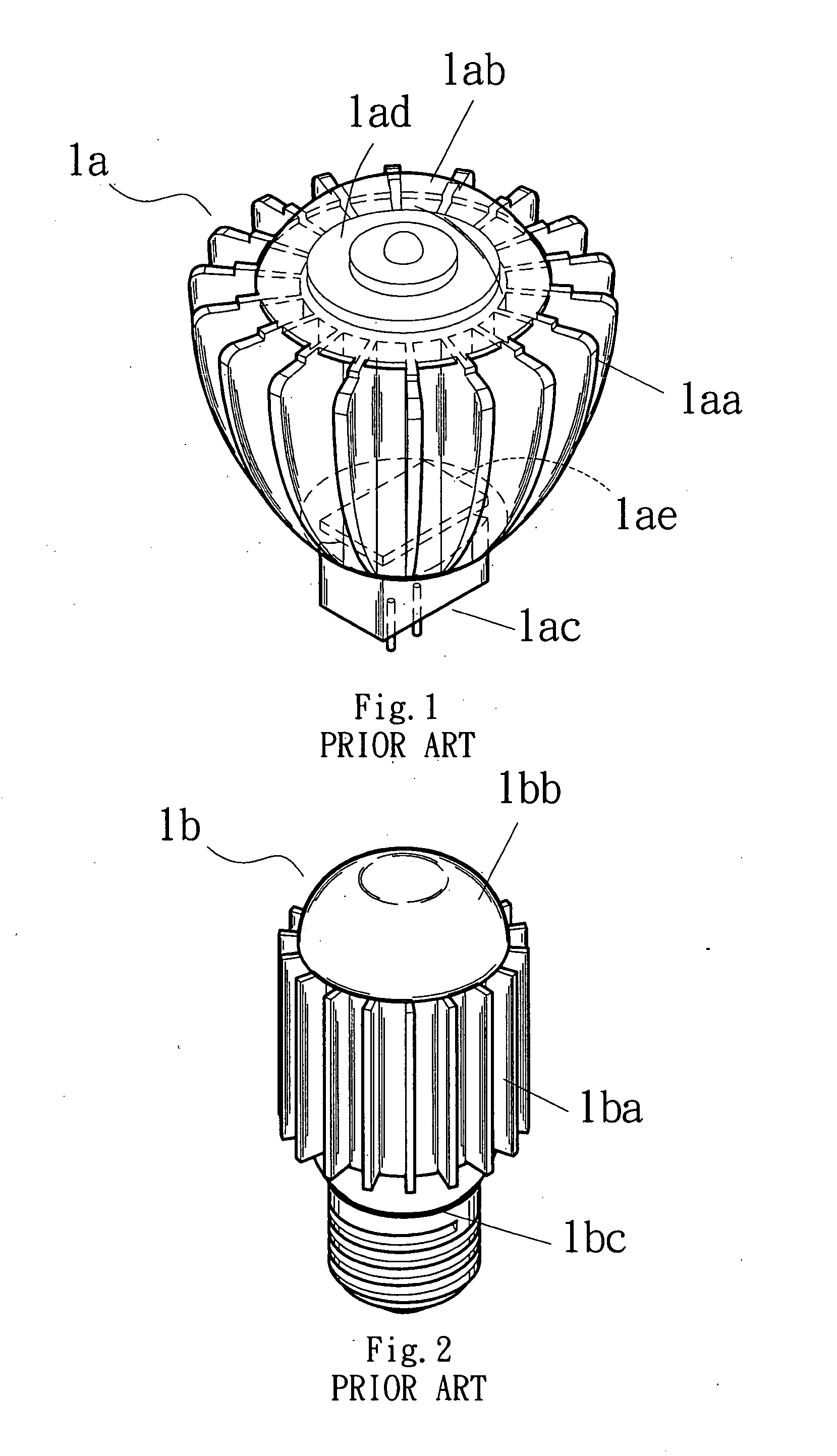 Heat dissipation structure of LED light