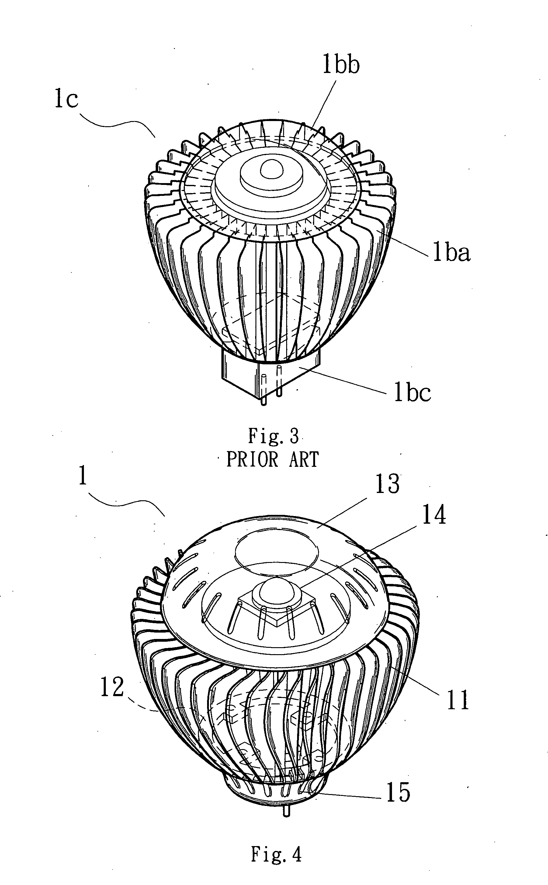 Heat dissipation structure of LED light