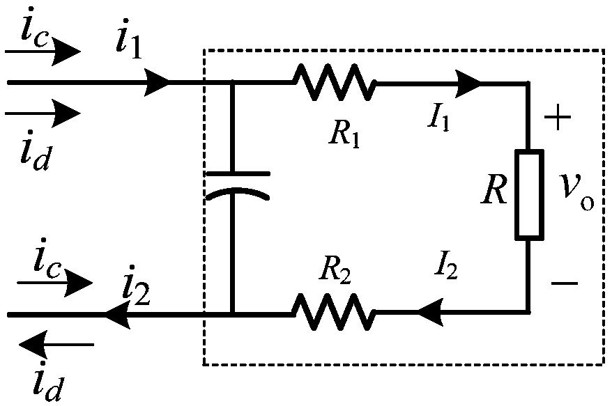 Double-switch-tube Buck converter based on common mode and differential mode control method