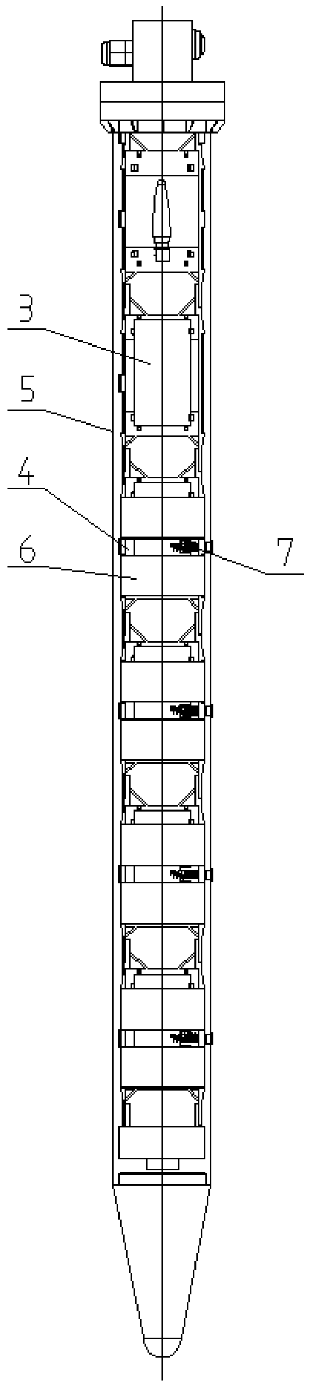 Capacitive multi-layer soil moisture detecting device