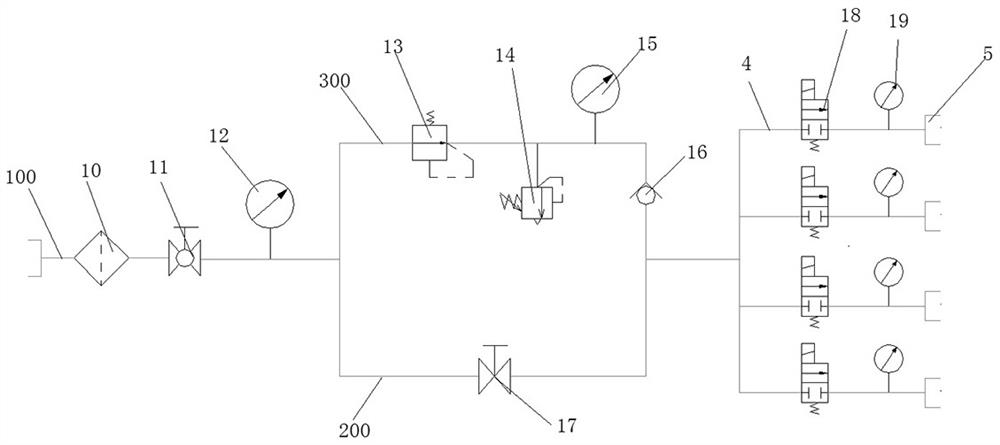 A gyro wheel rotation speed testing device and its air blowing system