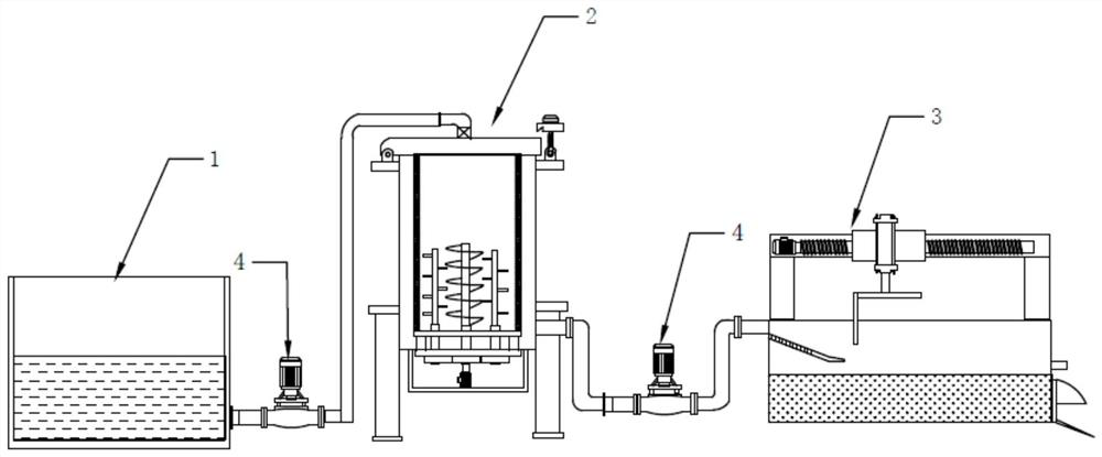 Quartz sand water milling wastewater recovery treatment device and working method thereof