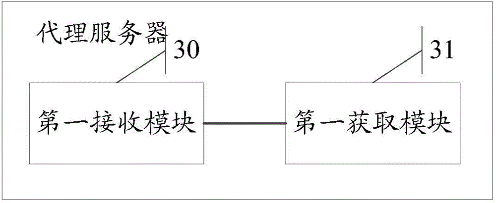 Network access method, proxy server and network access system