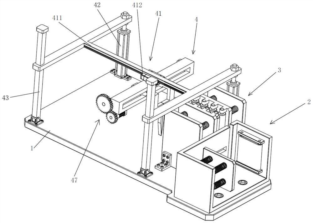 A carton unpacking device for carton forming equipment