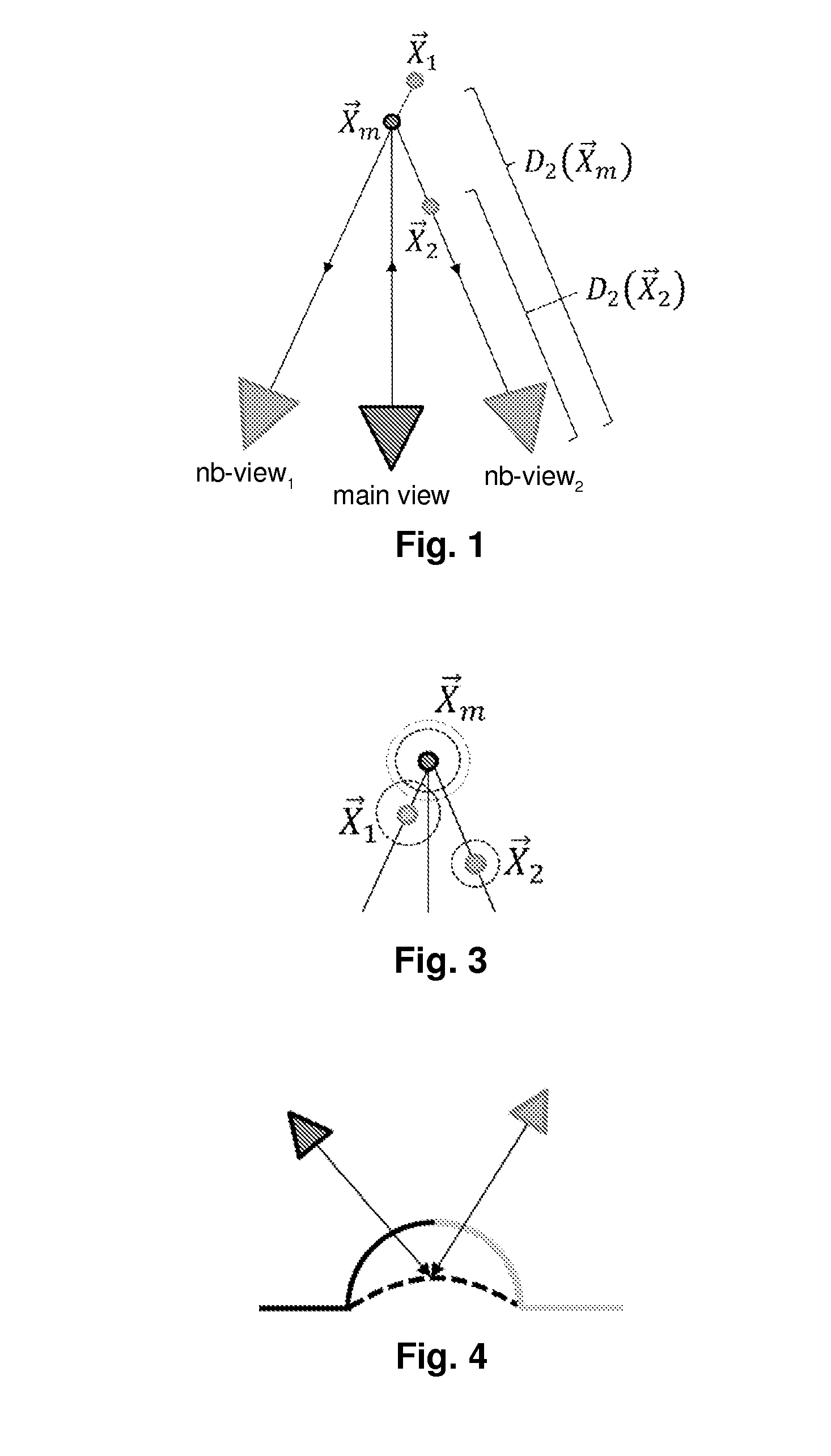Method and apparatus for removing outliers from a main view of a scene during 3D scene reconstruction