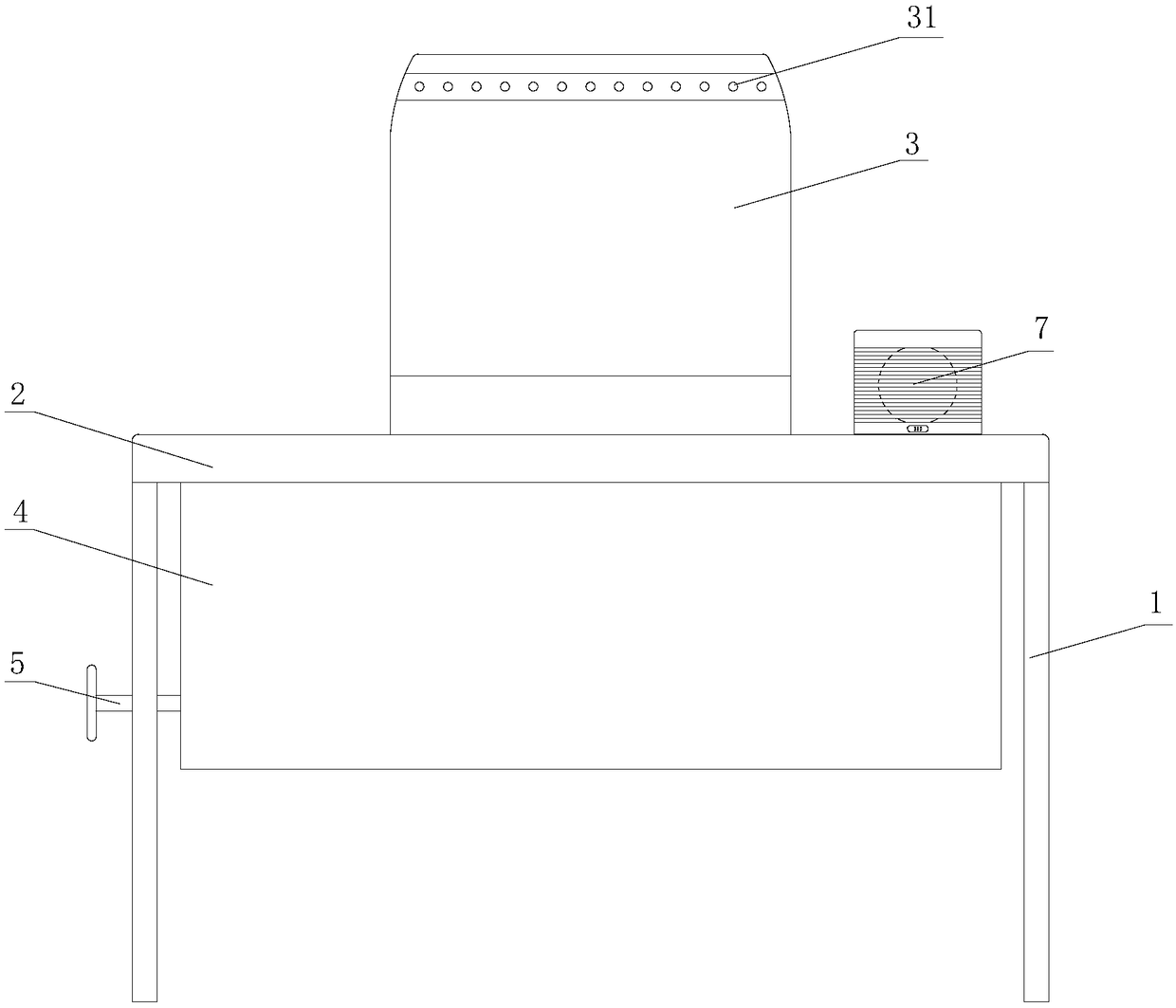 Exhibition service table for products in exhibition and display method of products