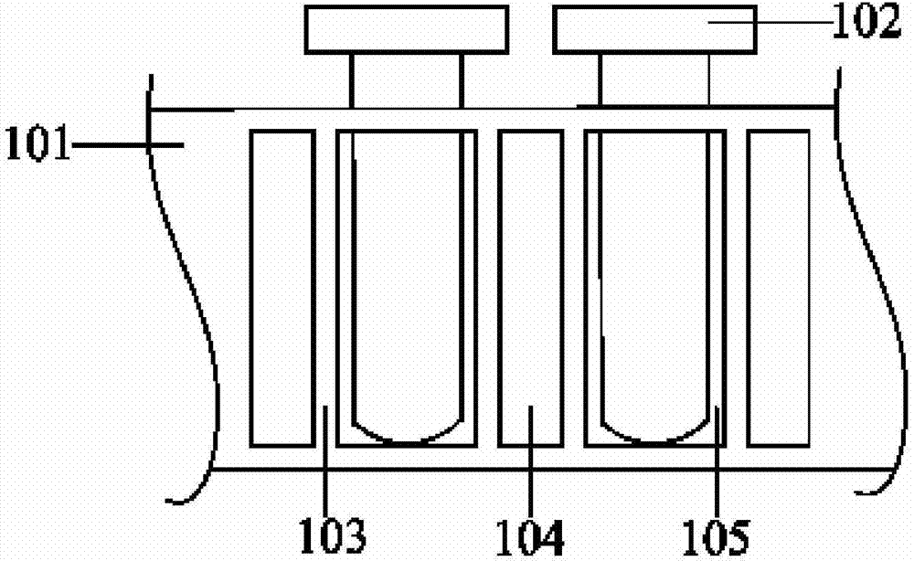 Test tube rack for analyzer assembly line and displacement detection method and device of test tube rack
