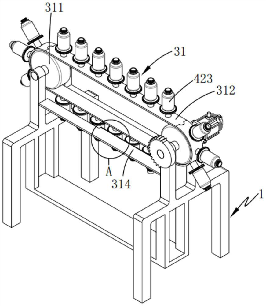 A tracking dynamic bottle cap marking equipment