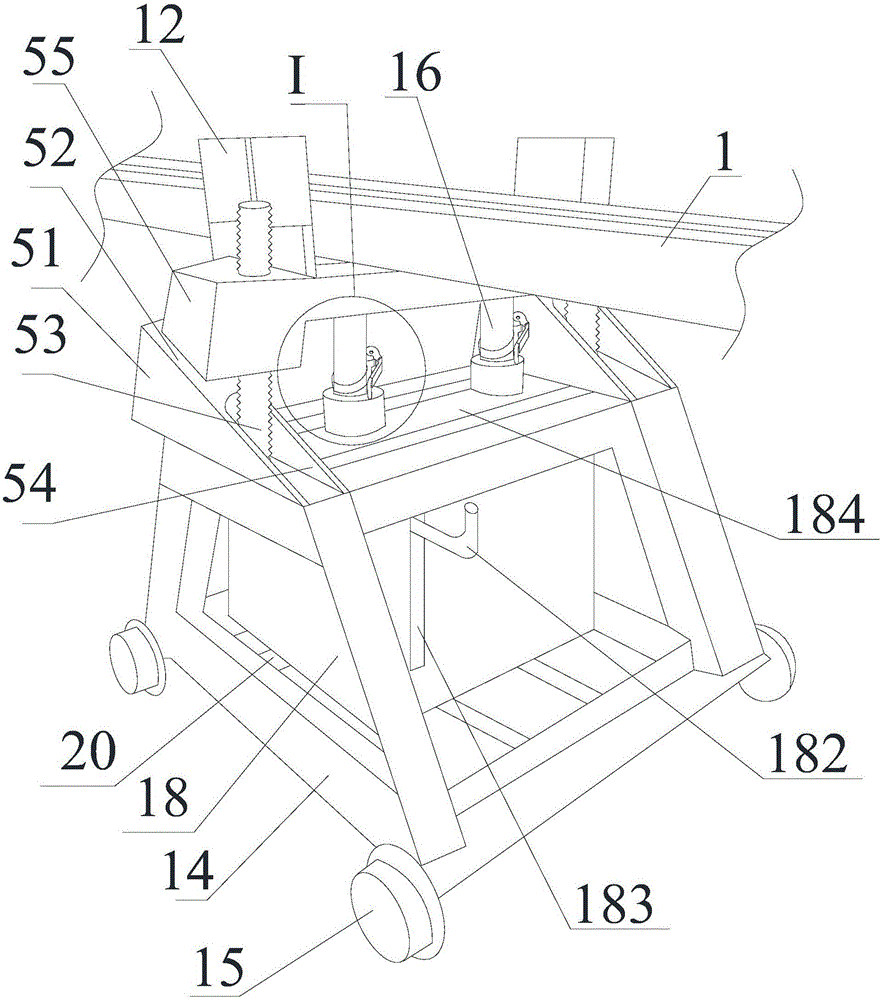 Feeding clamping double-adjusting device