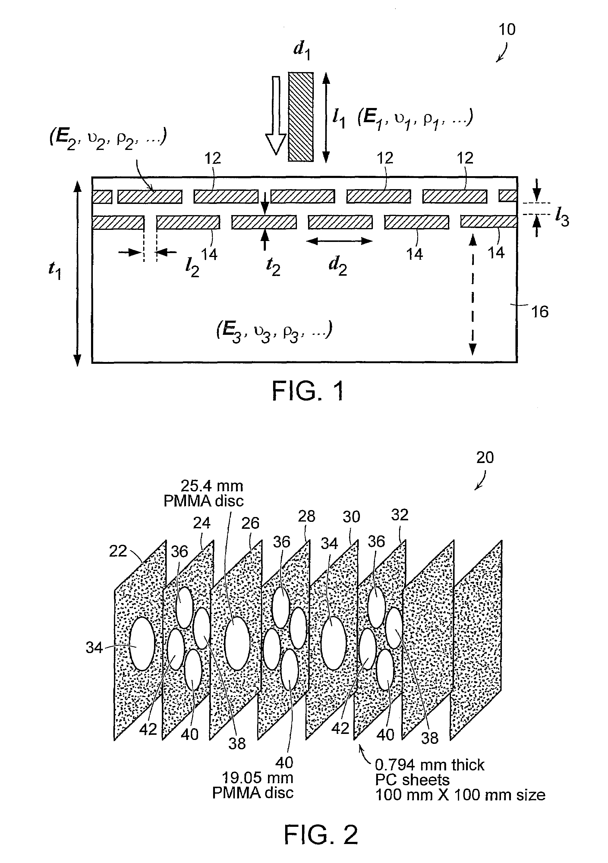 Hierarchical material assemblies and articles for use in projectile impact protection