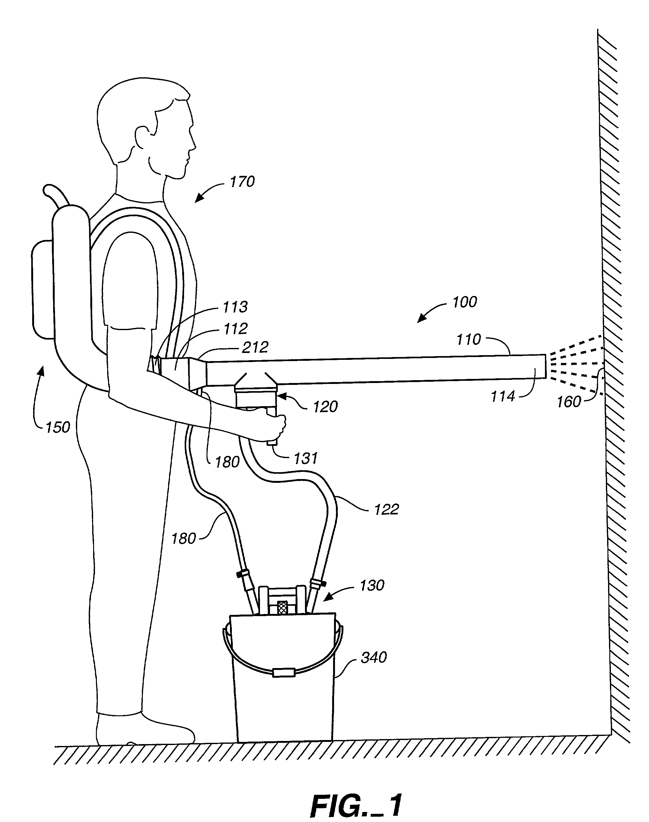 Particulate blaster assembly and aspirator