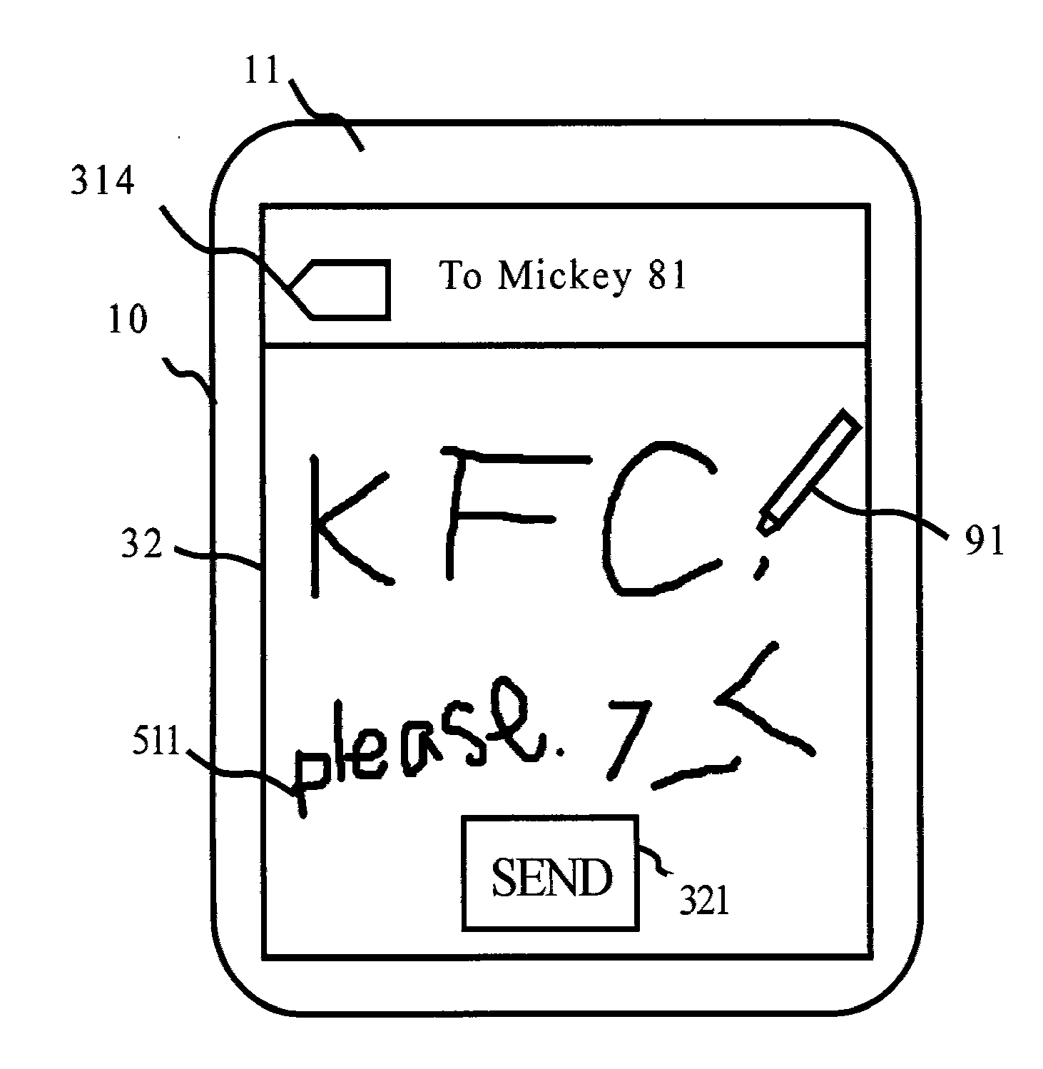 Method of transmitting and displaying messages and portable electronic devices thereof