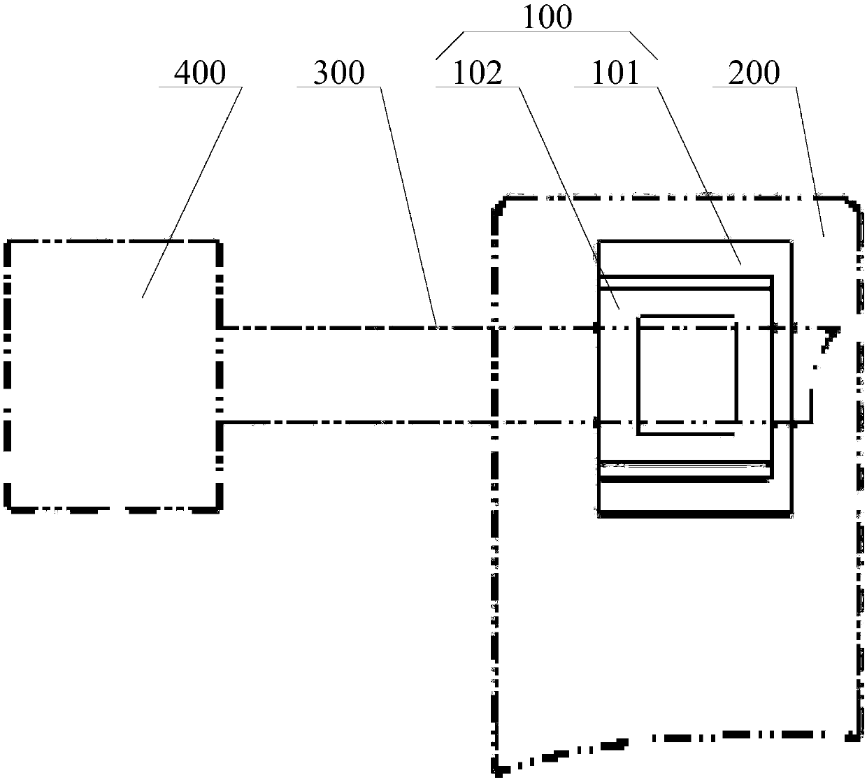 Guide device and automobile