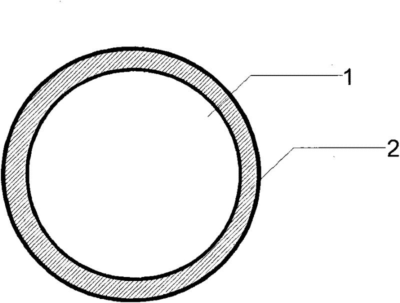 Tube-shaped foundation structure with force bearing ring