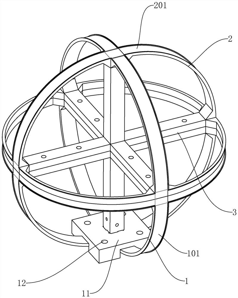 Lightning broadband magnetic field signal detection antenna system