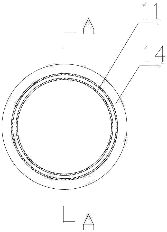 Jacking device of tunnel measuring hole and construction method thereof