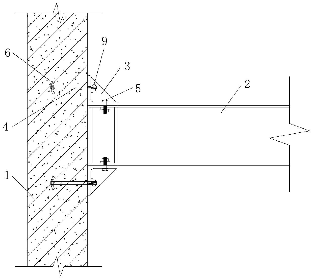 Dry construction connecting structure of duct corners and girder for building with fabricated frame structure