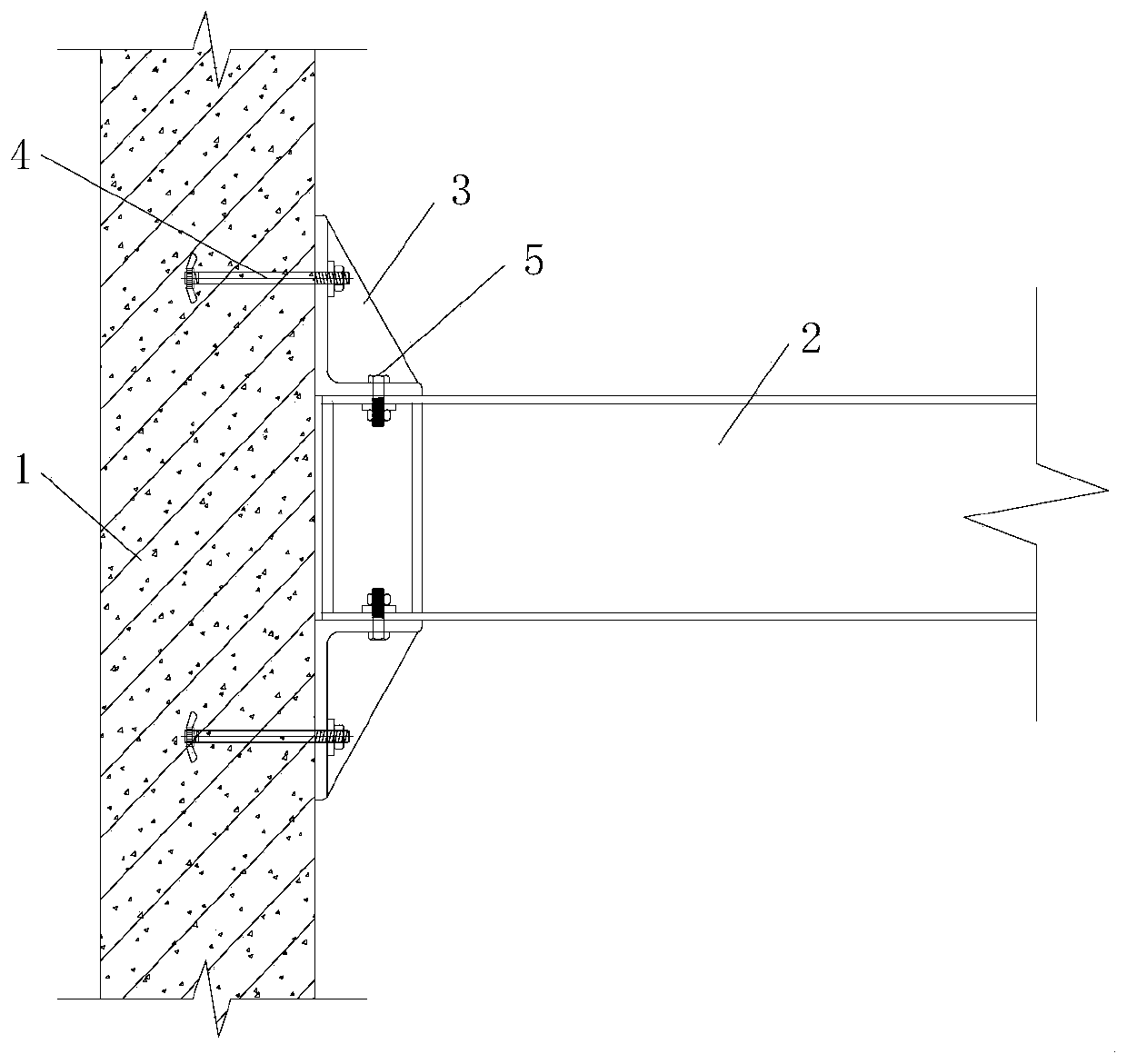 Dry construction connecting structure of duct corners and girder for building with fabricated frame structure