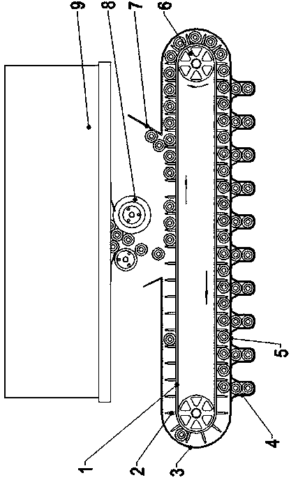 Doffer bobbin distribution device