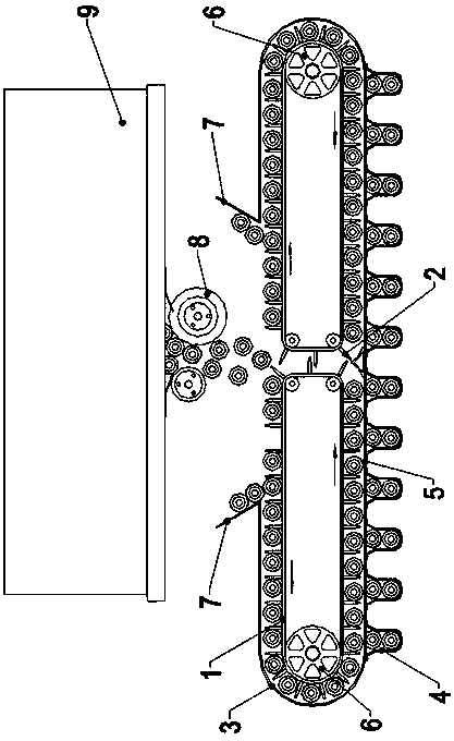 Doffer bobbin distribution device